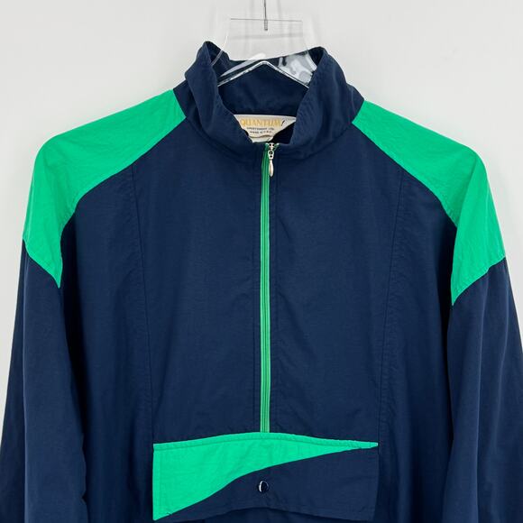 VTG Quantum jacket women's 10 windbreaker pullover mock neck 1/2 zip pocket 80's - Picture 4 of 11